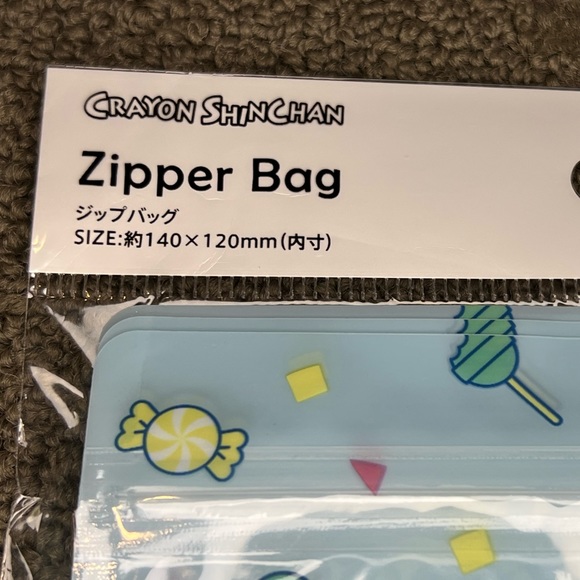Crayon Shin-Chan Zipper Top Bags Ziplok - Shinnosuke - Candy Party - Official - Picture 3 of 9